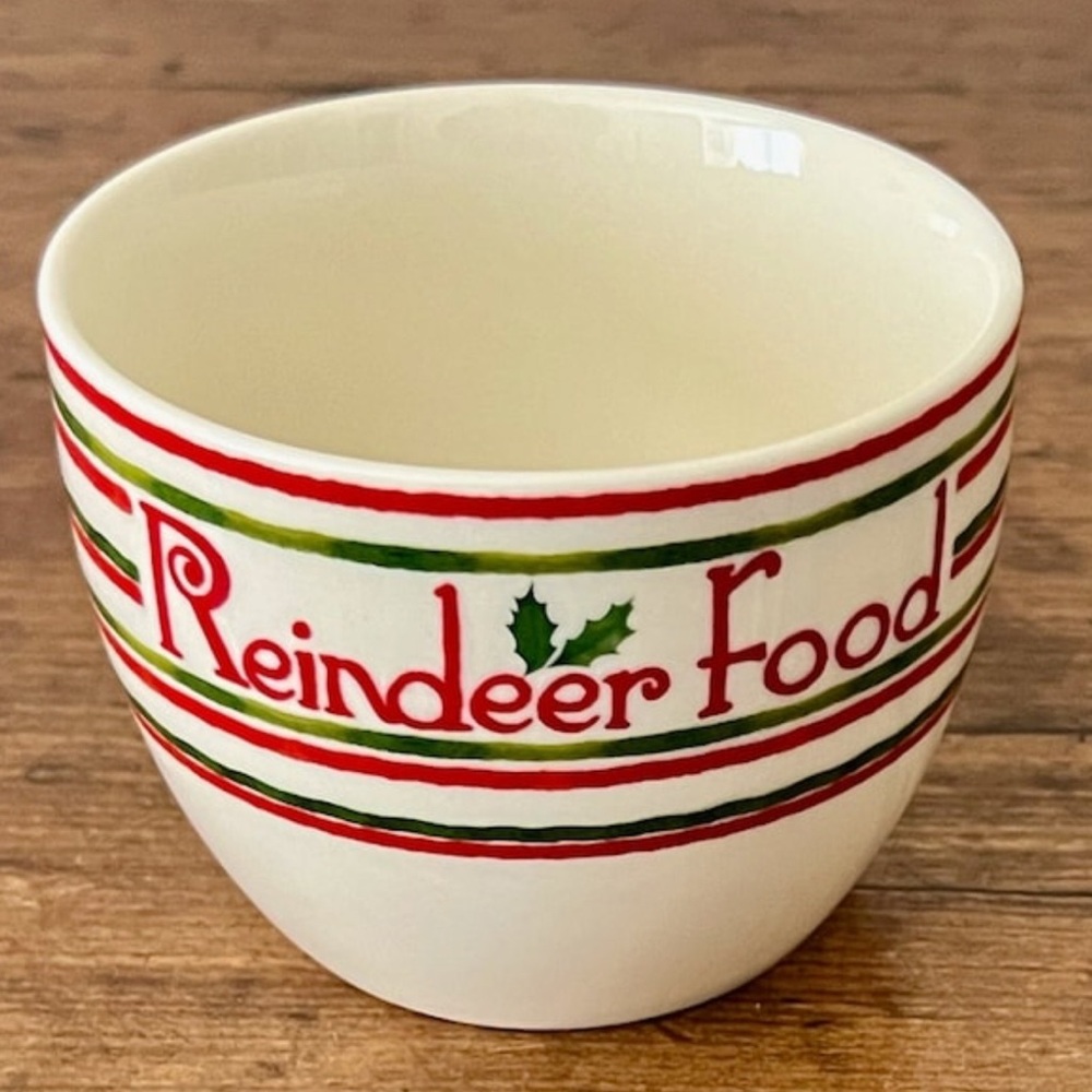 LENOX Festive Reindeer Food Bowl
